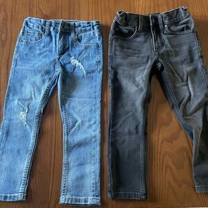 Joe’s Jeans: 2 pair, 4T, blue & black